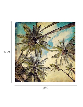 Cuadro decorativo Palmas de Islas Kauai técnica mixta Cuadros Jr Palmas