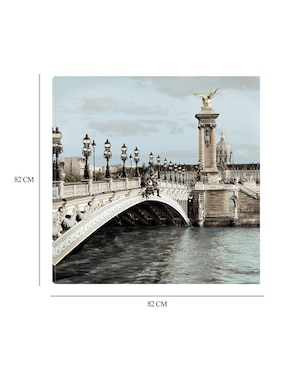 Cuadro decorativo París 12 técnica mixta Cuadros Jr Puentes