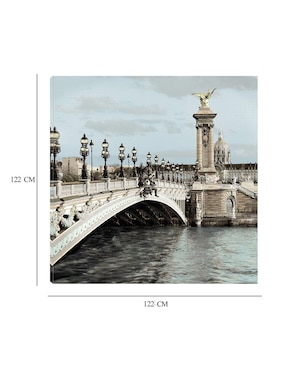 Cuadro decorativo París 12 técnica mixta Cuadros Jr Puentes