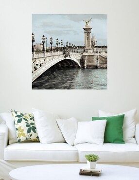 Cuadro decorativo París 12 técnica mixta Cuadros Jr Puentes