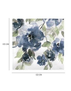 Cuadro decorativo Flores azules I Indigo técnica mixta Cuadros Jr Floración
