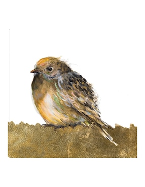 Cuadro decorativo Pájaro de oro técnica mixta Cuadros Jr Aves Silvestres