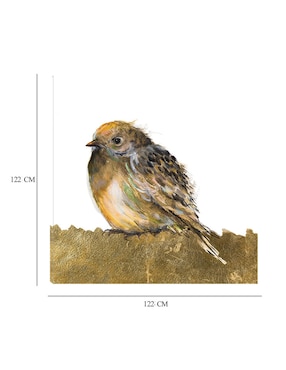 Cuadro decorativo Pájaro de oro técnica mixta Cuadros Jr Aves Silvestres
