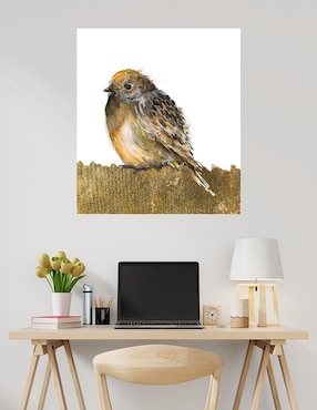 Cuadro decorativo Pájaro de oro técnica mixta Cuadros Jr Aves Silvestres