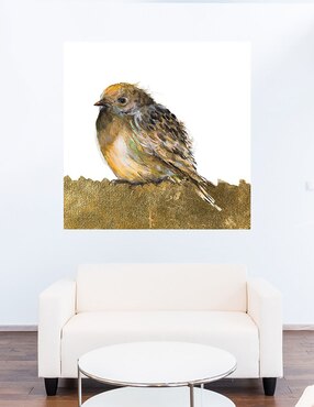 Cuadro decorativo Pájaro de oro técnica mixta Cuadros Jr Aves Silvestres