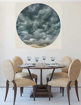 Cuadro decorativo Nubes en círculo III técnica mixta Cuadros Jr Inspiración