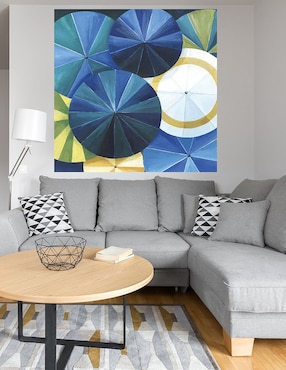 Cuadro decorativo Paraguas azul técnica mixta Cuadros Jr Divertido