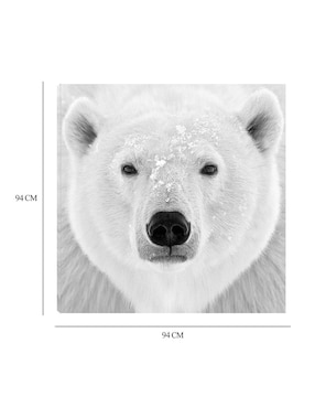 Cuadro decorativo Oso polar técnica mixta Cuadros Jr Vida Silvestre
