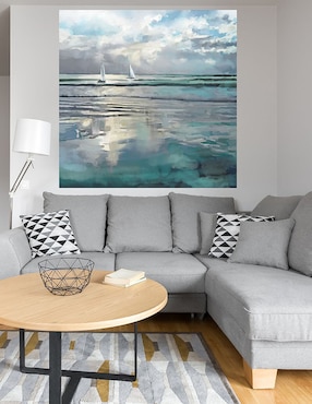 Cuadro decorativo Mares índigo técnica mixta Cuadros Jr Océanos