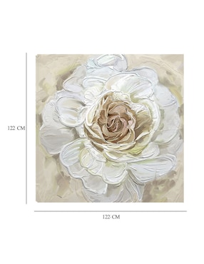 Cuadro decorativo Oro rosa radiante técnica mixta Cuadros Jr Floración