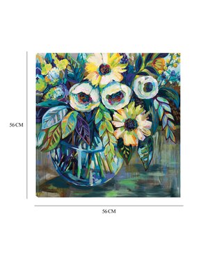 Cuadro decorativo Luz azul técnica mixta Cuadros Jr Floreros