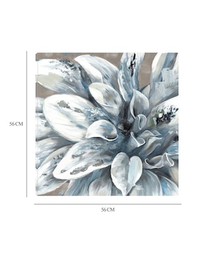 Cuadro decorativo Primavera plateada I técnica mixta Cuadros Jr Floración