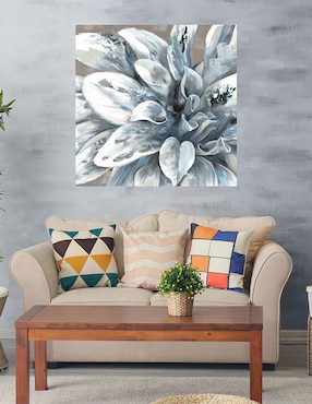 Cuadro decorativo Primavera plateada I técnica mixta Cuadros Jr Floración