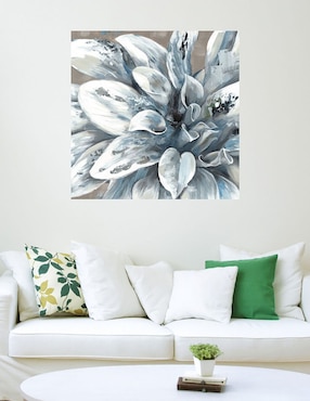 Cuadro decorativo Primavera plateada I técnica mixta Cuadros Jr Floración