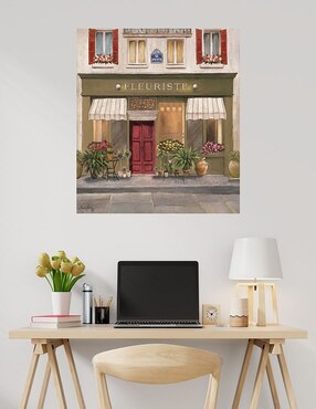 Cuadro decorativo Tienda francesa II técnica mixta Cuadros Jr Lugares