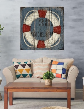 Cuadro decorativo Rueda costera técnica mixta Cuadros Jr Costero