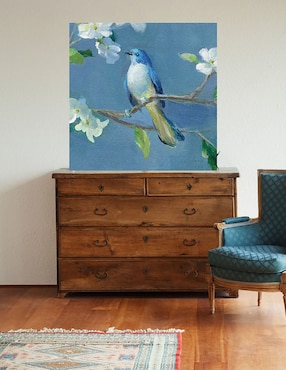 Cuadro decorativo Primavera en el vecindario III técnica mixta Cuadros Jr Aves Silvestres