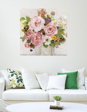 Cuadro decorativo Ruborisarse I técnica mixta Cuadros Jr Floral