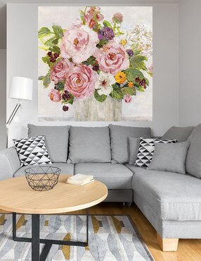 Cuadro decorativo Ruborisarse I técnica mixta Cuadros Jr Floral