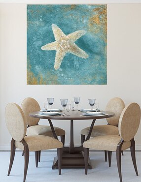Cuadro decorativo Tesoros del Mar IV técnica mixta Cuadros Jr Animales Marinos