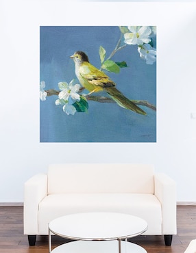 Cuadro decorativo Primavera en el vecindario V técnica mixta Cuadros Jr Aves Silvestres