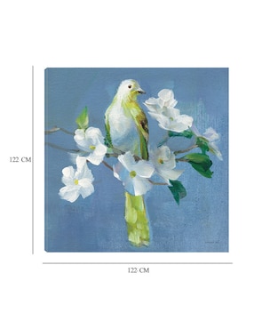 Cuadro decorativo Primavera en el vecindario II técnica mixta Cuadros Jr Aves Silvestres