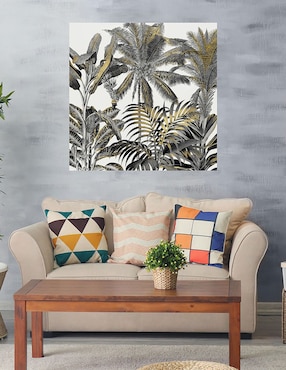 Cuadro decorativo Zona tropical de oro técnica mixta Cuadros Jr Trópico