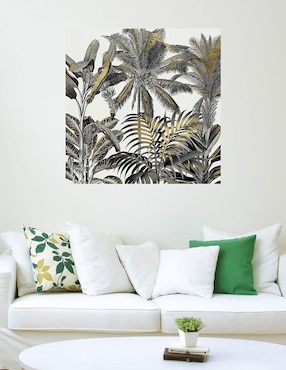 Cuadro decorativo Zona tropical de oro técnica mixta Cuadros Jr Trópico