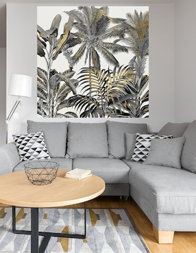 Cuadro decorativo Zona tropical de oro técnica mixta Cuadros Jr Trópico