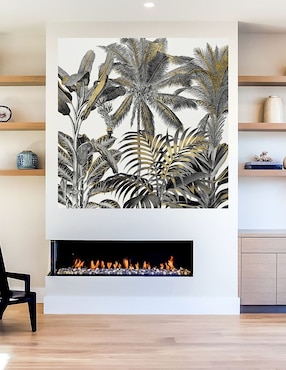 Cuadro decorativo Zona tropical de oro técnica mixta Cuadros Jr Trópico