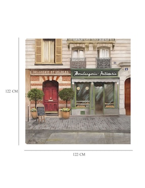 Cuadro decorativo Tienda francesa I técnica mixta Cuadros Jr Lugares