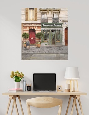 Cuadro decorativo Tienda francesa I técnica mixta Cuadros Jr Lugares