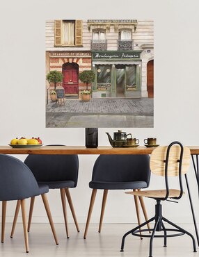 Cuadro decorativo Tienda francesa I técnica mixta Cuadros Jr Lugares