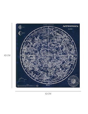 Cuadro decorativo Plano celestial técnica mixta Cuadros Jr Mapas