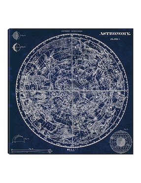 Cuadro decorativo Plano celestial técnica mixta Cuadros Jr Mapas