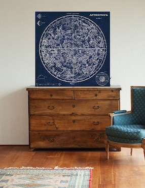 Cuadro decorativo Plano celestial técnica mixta Cuadros Jr Mapas