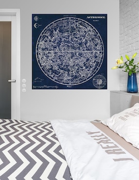 Cuadro decorativo Plano celestial técnica mixta Cuadros Jr Mapas