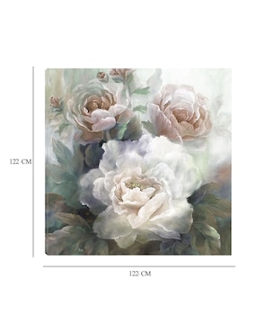 Cuadro decorativo Rosas blancas III técnica mixta Cuadros Jr Floración