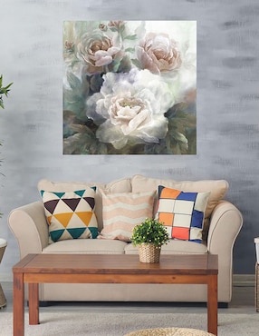 Cuadro decorativo Rosas blancas III técnica mixta Cuadros Jr Floración