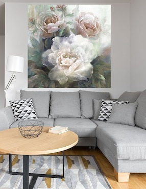 Cuadro decorativo Rosas blancas III técnica mixta Cuadros Jr Floración