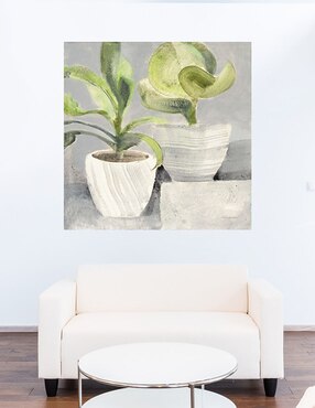 Cuadro decorativo Vegetacion técnica mixta Cuadros Jr Macetas