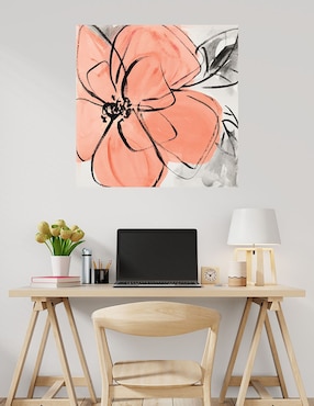 Cuadro decorativo Rosa Café II técnica mixta Cuadros Jr Floración