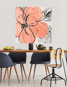Cuadro decorativo Rosa Café II técnica mixta Cuadros Jr Floración