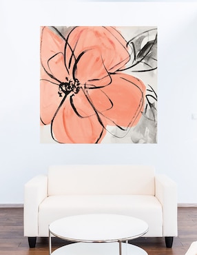 Cuadro decorativo Rosa Café II técnica mixta Cuadros Jr Floración