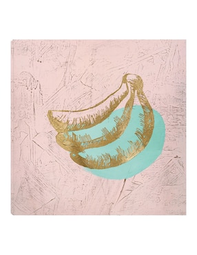 Cuadro decorativo Plátano dorado técnica mixta Cuadros Jr Frutas