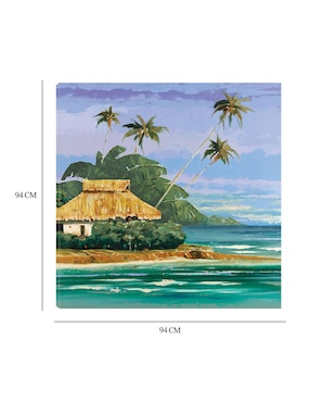 Cuadro decorativo Tropical 2 técnica mixta Cuadros Jr Trópico