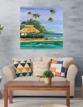 Cuadro decorativo Tropical 2 técnica mixta Cuadros Jr Trópico
