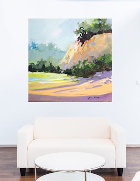 Cuadro decorativo Por los acantilados técnica mixta Cuadros Jr Montañas