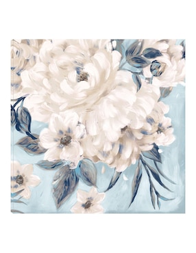 Cuadro decorativo Romance índigo técnica mixta Cuadros Jr Primavera