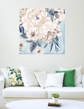 Cuadro decorativo Romance índigo técnica mixta Cuadros Jr Primavera